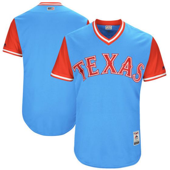 Men Texas Rangers Blank Light Blue New Rush Limited MLB Jerseys->chicago bulls->NBA Jersey